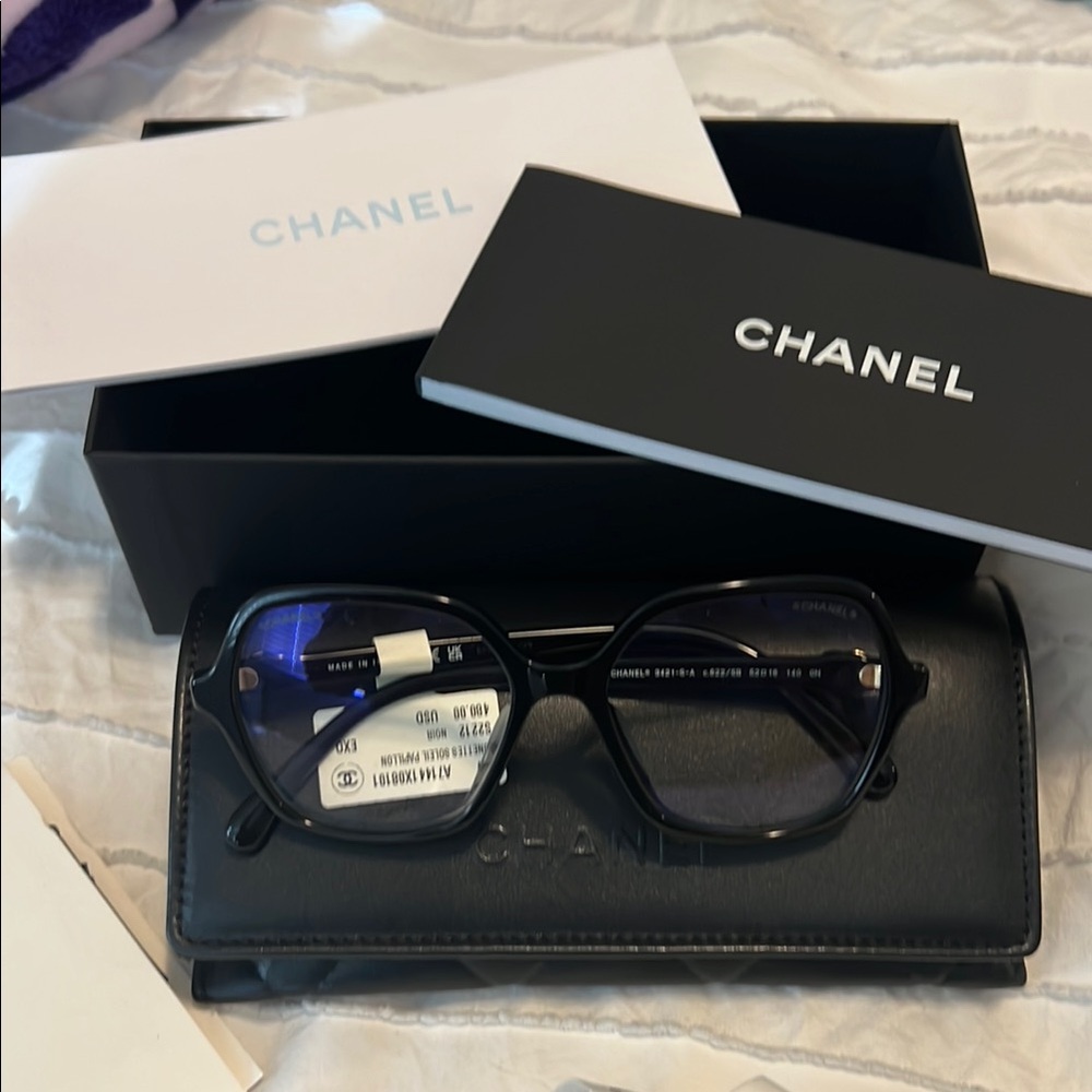 CHANEL Women's Black Glasses